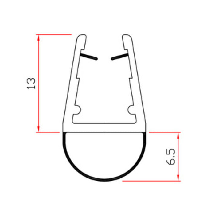GUARNIZIONE PER BOX DOCCIA 2 M MOD.401- TRAFILO- 10,0 pz