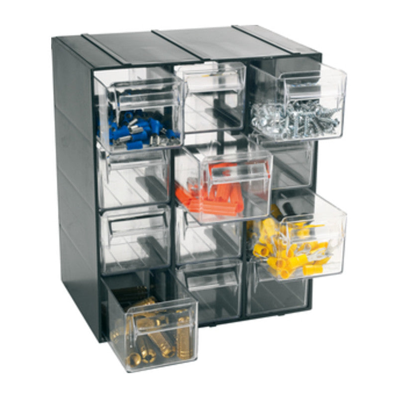 CASSETTIERA 511/T  A 12 CASSETTI 192X148XH230 MM- ART PLAST- 1,0 pz