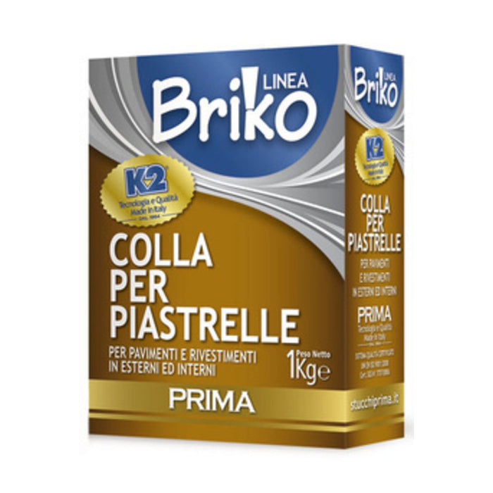 LINEA BRIKO COLLA PIASTRELLE EXTRA DA  1 KG- 12,0 pz
