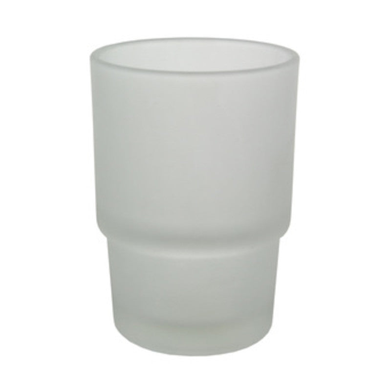 BICCHIERE RICAMBIO PORTASPAZZ. SATINATO TONDO- RUBINETTERIE ASSOCIATE- 1,0 pz