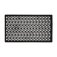 ZERBINO STELLATO NERO CON BORDO 40X70 CM- ISMAR- 5,0 pz