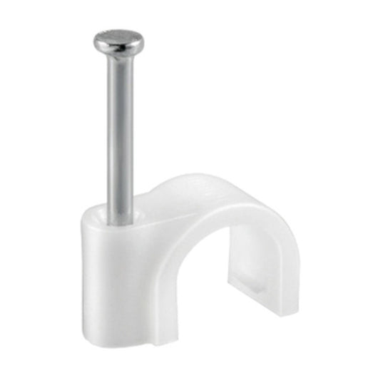 FISSACAVI PVC C/CHIODO  5 MM CONF. 100 PZ- ELECTRALINE 3PMARK- 6,0 confezione