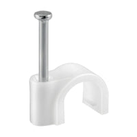 FISSACAVI PVC C/CHIODO  8 MM CONF. 60 PZ- ELECTRALINE 3PMARK- 6,0 confezione