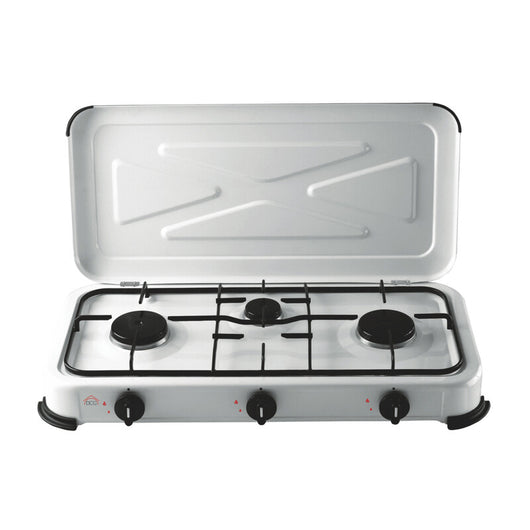 FORNELLO A GAS 3 FUOCHI CON COPERCHIO 4,1 KW- 1,0 pz