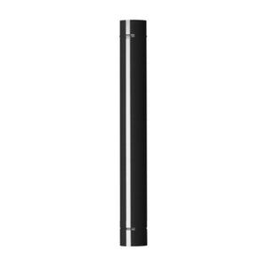 TUBO PER STUFA H 100 CM D 13 CM NERO OPACO- 12,0 pz