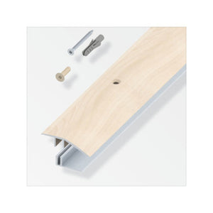 TERMINALE A SCIVOLO PER PARQUET ROVERE CREMA 100 CM- 1,0 pz