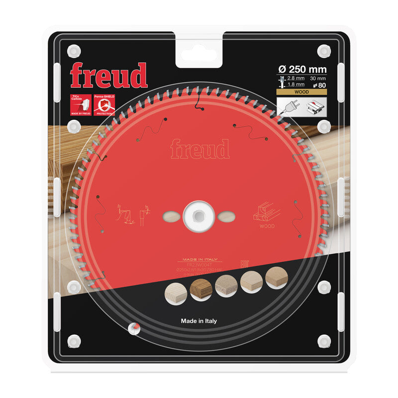 DISCO WIDIA PER LEGNO D 250 MM FORO 30 DENTI 80- FREUD- 1,0 pz