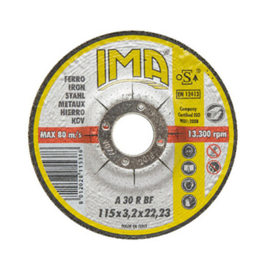 IMA DISCO P/FERRO D 115X3,2 MM- IMA- 25,0 pz
