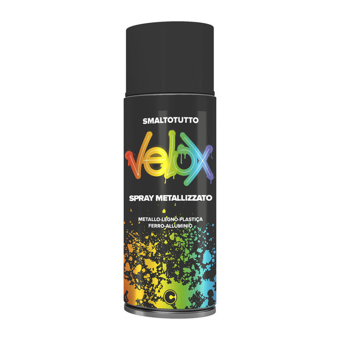 VELOX SPRAY METALLIZZATO NERO B160- ITAL G.E.T.E.- 6,0 pz