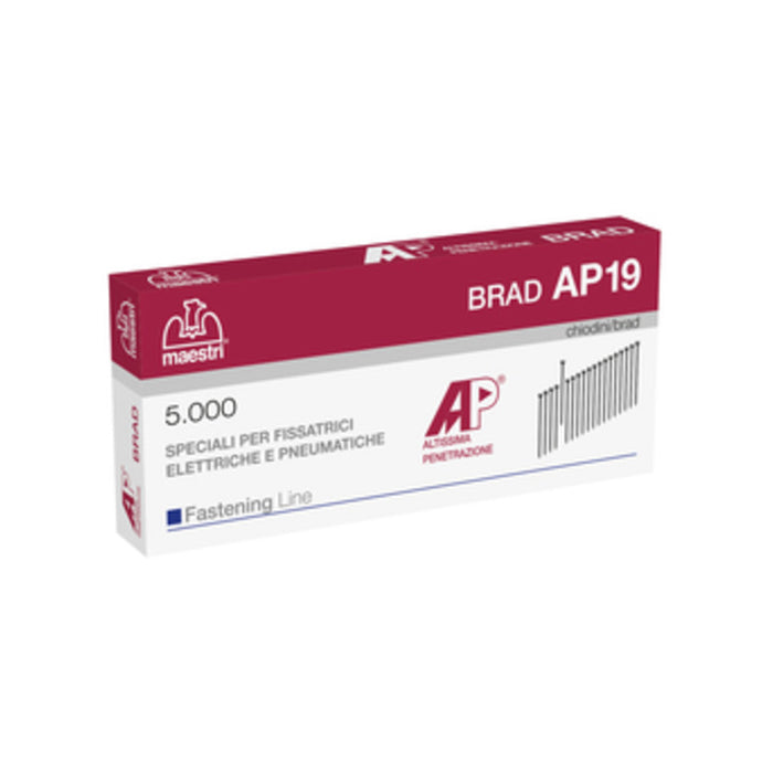 MAESTRI CHIODINI AP19 P/FISSATRICE LKT 120 5000 PZ- MAESTRI- 1,0 pz