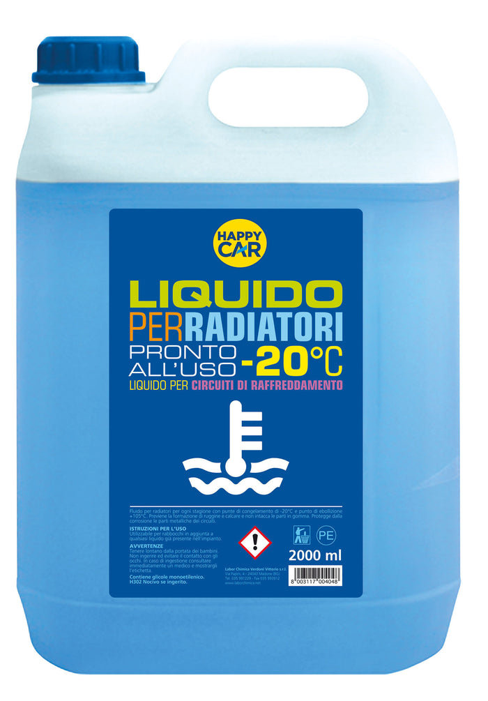 LIQUIDO RADIATORE HAPPY CAR -20C   5 L- 1,0 pz