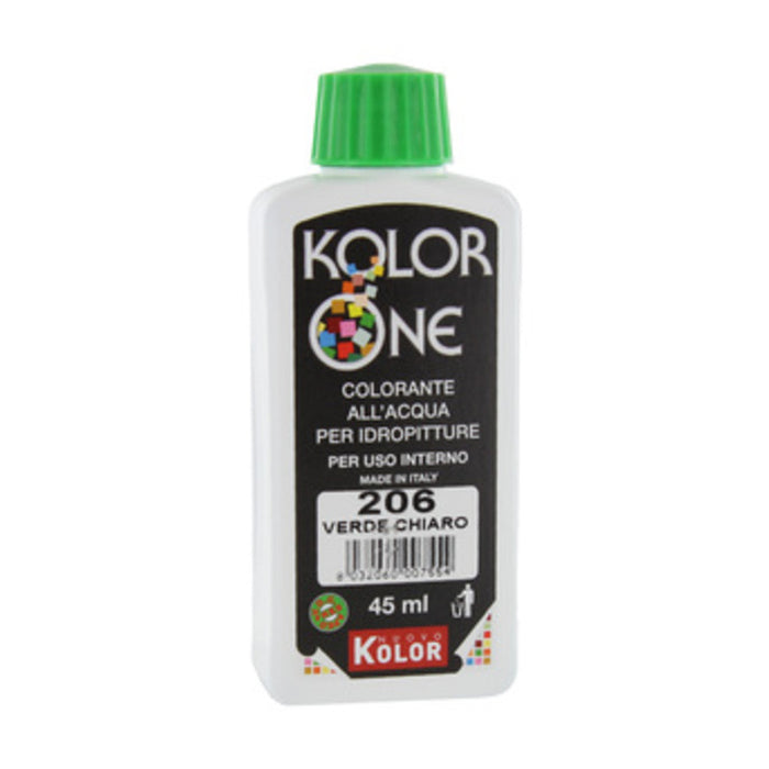COLORANTE KOLOR ONE 45 ML VERDE CHIARO 206- 12,0 pz