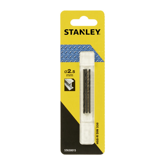 PIRANHA STANLEY STA50015 (X50015) PUNTA HSS 2,5 MM 3 PZ- STANLEY- 1,0 confezione