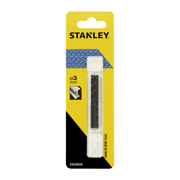 PIRANHA STANLEY STA50020 (X50020) PUNTA HSS 3 MM 3 PZ- STANLEY- 1,0 confezione