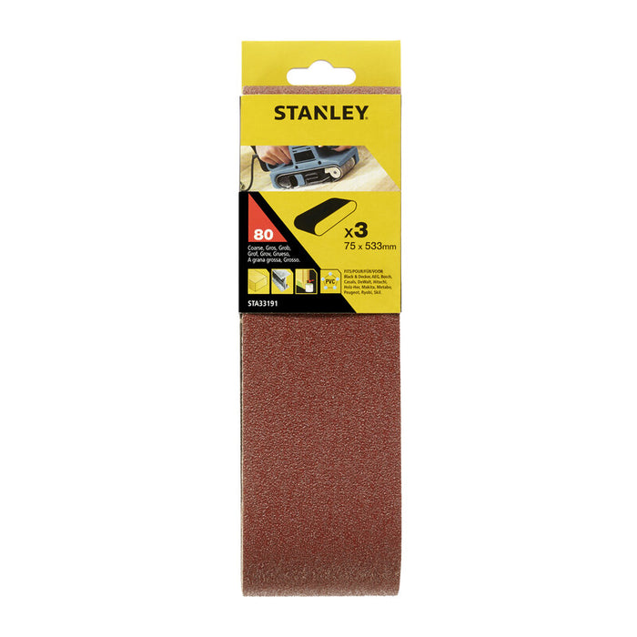 PIRANHA STANLEY STA33191 (X33191) 3 NASTRI 75X533 GR.80- 1,0 pz