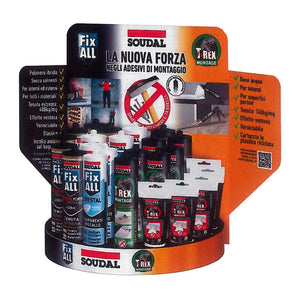SOUDAL ESPOSITORE VUOTO  FIX ALL  T-REX- 1,0 pz