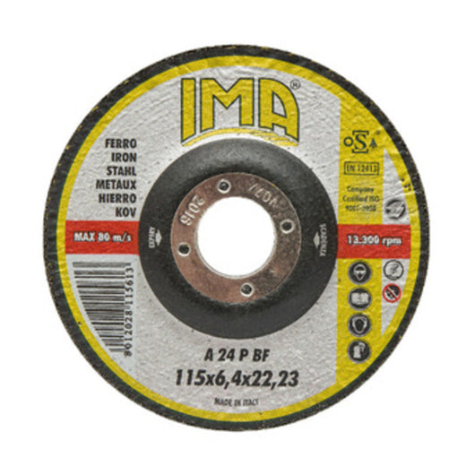 IMA DISCO P/FERRO P/SBAVARE D 115X6,4 MM- IMA- 25,0 pz
