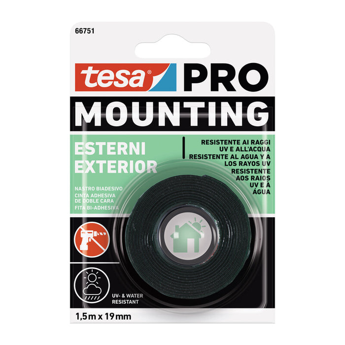 NASTRO BIADESIVO TESA MOUNTING PRO EST. 19MMX1,5M- 12,0 pz