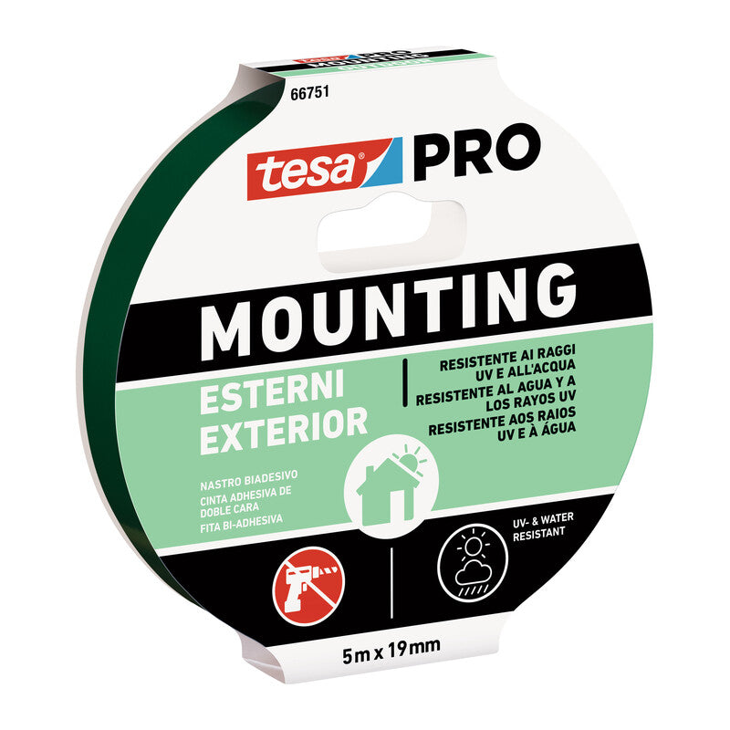 NASTRO BIADESIVO TESA MOUNTING PRO EST. 19MMX5M- 10,0 pz
