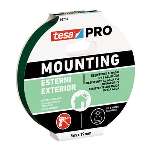 NASTRO BIADESIVO TESA MOUNTING PRO EST. 19MMX5M- 10,0 pz