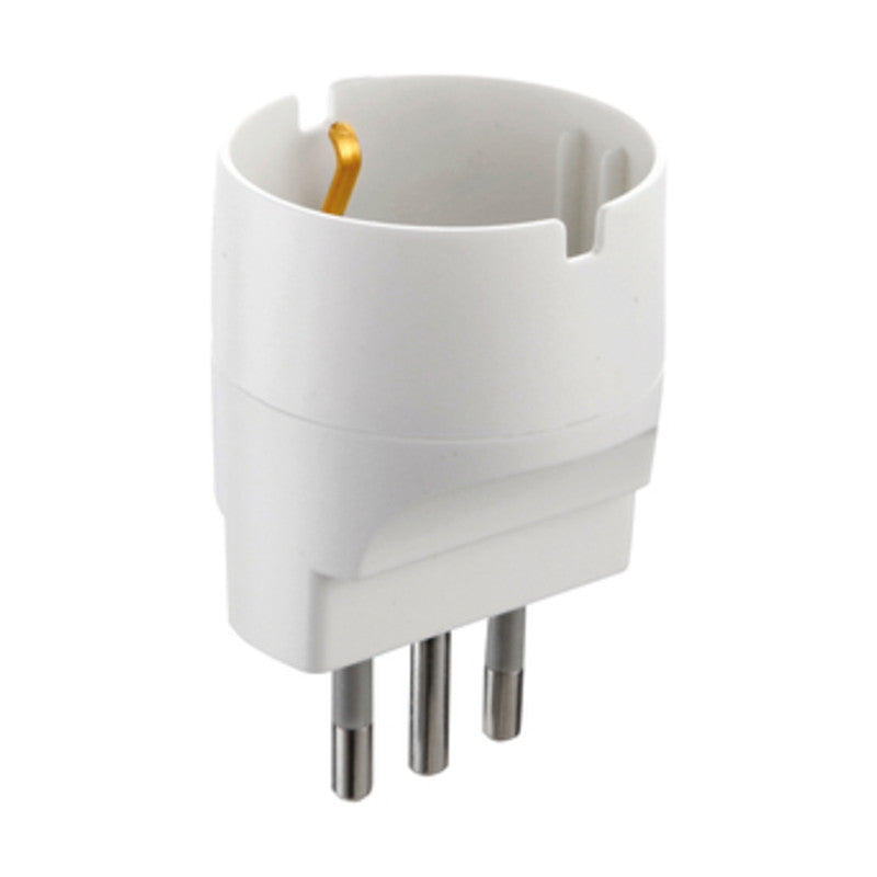 ADATTATORE SCHUKO 10A 2P+T BIANCO FIG.8- ELECTRALINE 3PMARK- 25,0 pz