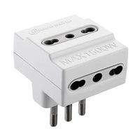 ADATTATORE TRIPLO 16A 3PR BIP BIANCO FIG.10- ELECTRALINE 3PMARK- 25,0 pz