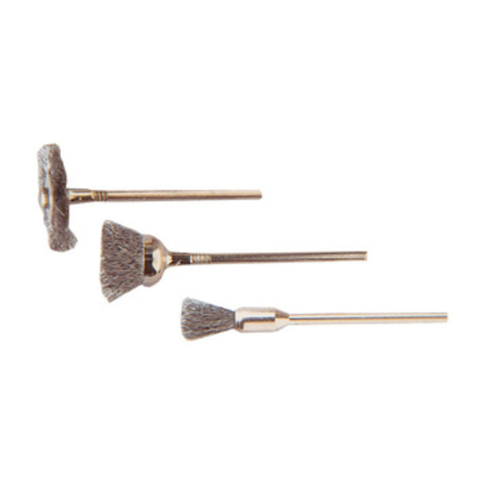 POGGI 476.00  3 MINI SPAZZOLE ACCIAIO GAMBO 3 MM- POGGI- 1,0 confezione