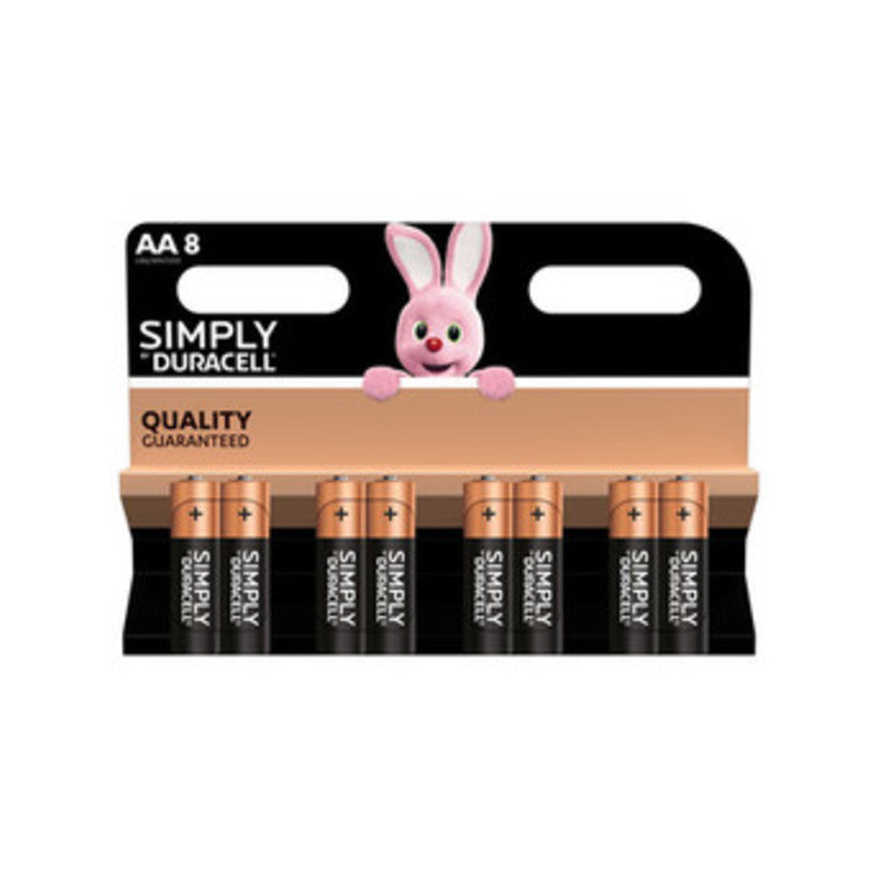 DURACELL SIMPLY ALCALINA STILO 8 PZ MN1500- DURACELL- 12,0 blister