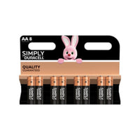 DURACELL SIMPLY ALCALINA STILO 8 PZ MN1500- DURACELL- 12,0 blister