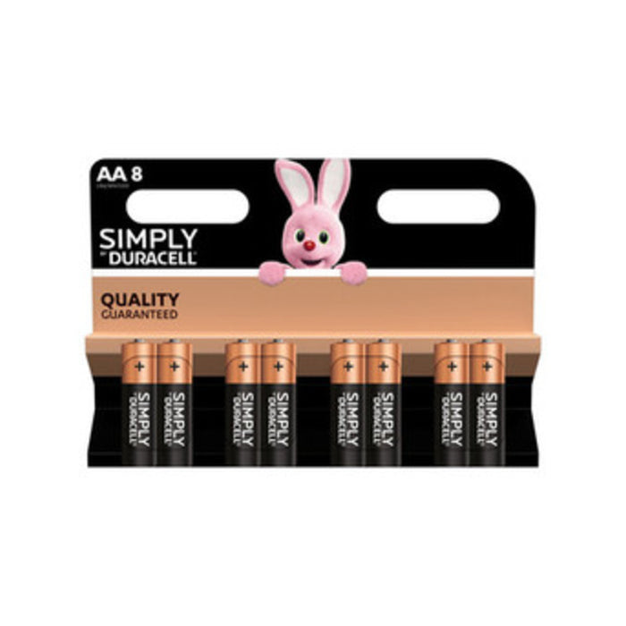 DURACELL SIMPLY ALCALINA STILO 8 PZ MN1500- DURACELL- 12,0 blister