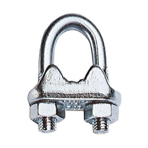 MORSETTO P/FUNE ACCIAIO D  6 MM EXPORT**- 100,0 pz