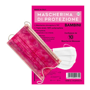 MASCHERINA CHIRURGICA BAMBINA COL.ROSA PZ 10- 1,0 confezione
