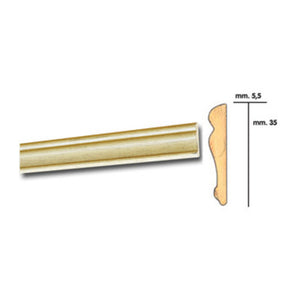 CORNICE PER PARATI 5,5X35 BAROCCO 200 CM ROVERE- 25,0 pz