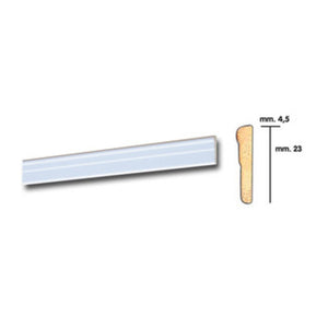CORNICE PER PARATI 4,5X23 BAROCCO 200 CM BIANCO- 25,0 pz