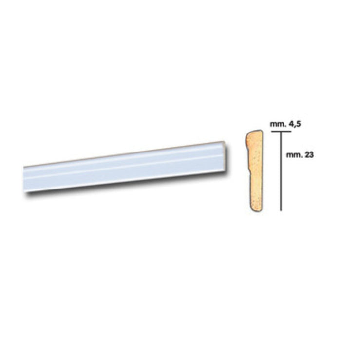 CORNICE PER PARATI 4,5X23 BAROCCO 200 CM BIANCO- 25,0 pz