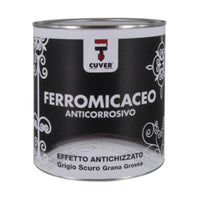 SMALTO CUVER 0,750 L FERROMICACEO GRIGIO SCURO- COLORIFICIO I.CO.RI.P.- 6,0 pz