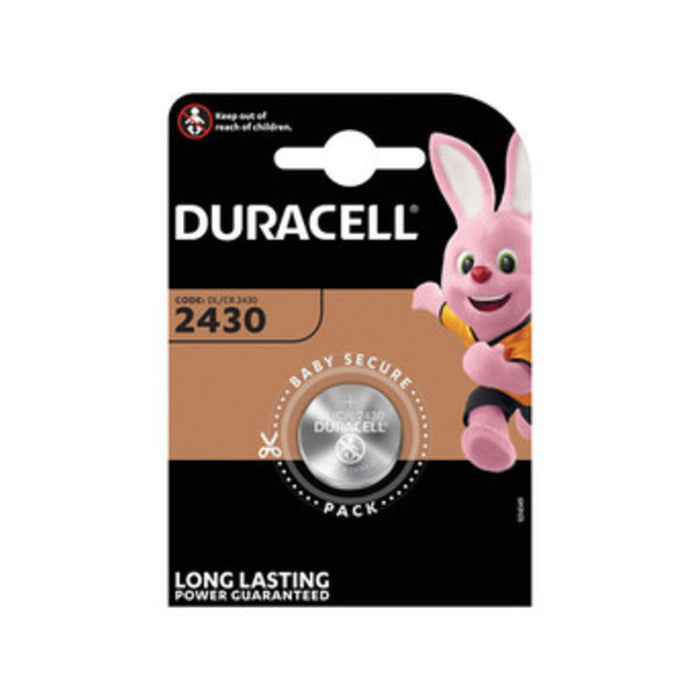 DURACELL BATTERIA A BOTTONE CR2430 BL 1 PZ- DURACELL- 10,0 blister