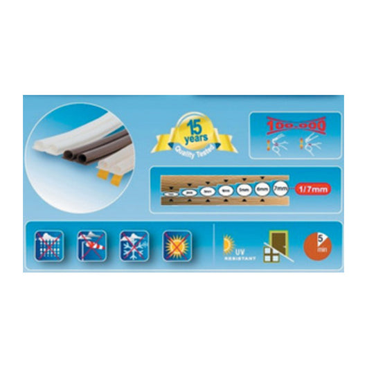 PARAFREDDO UNIVERSALE AL SILICONE 6 M MARRONE- 12,0 pz