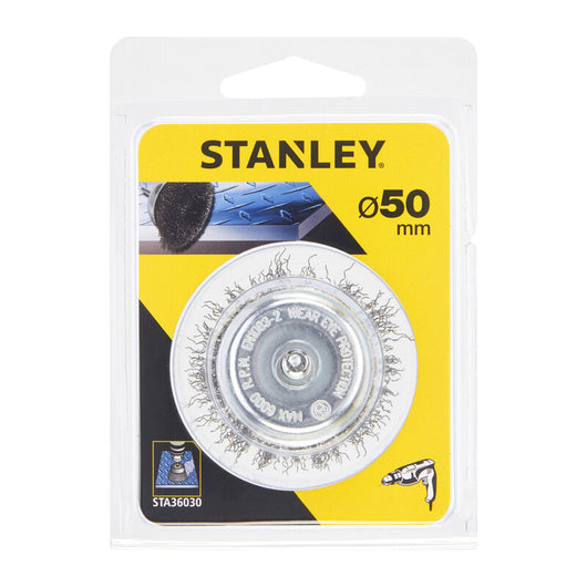 PIRANHA STANLEY STA36030 (X36030) SPAZZOLA ACCIAIO A TAZZA D.50- STANLEY- 1,0 pz