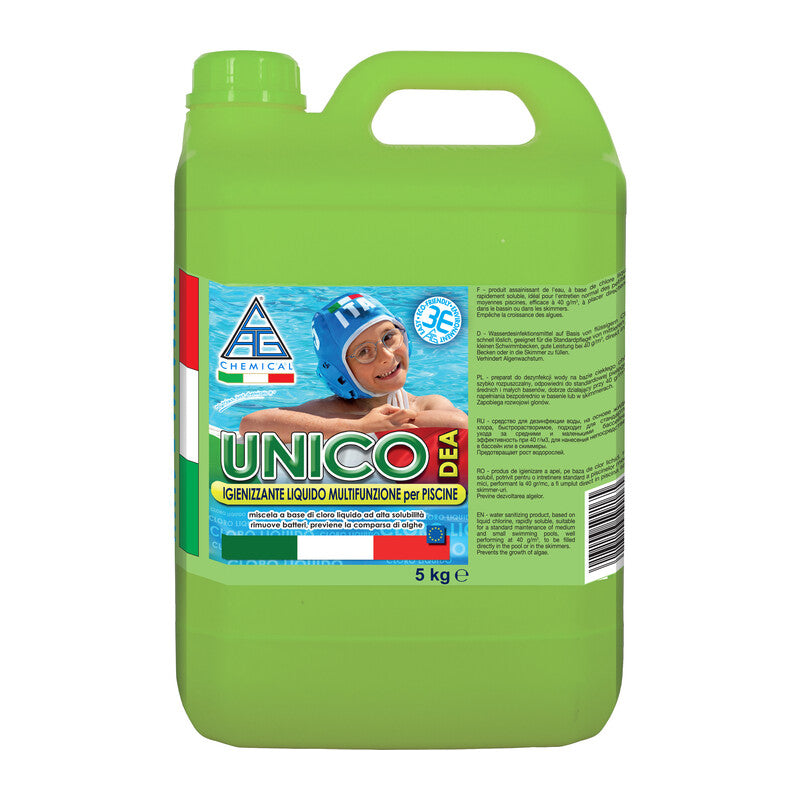 CLORO PER PISCINA LIQUIDO MULTIFUNZ UNICO  5 KG- 1,0 pz