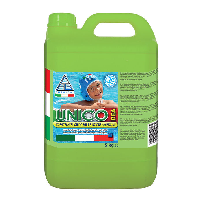 CLORO PER PISCINA LIQUIDO MULTIFUNZ UNICO  5 KG- 1,0 pz