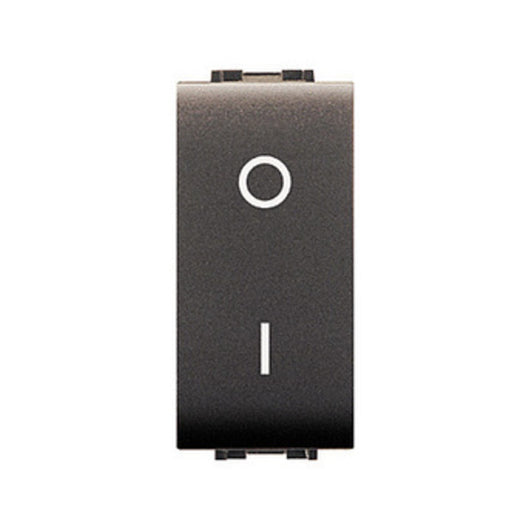 LIFE 4009 INTERRUTTORE BIPOLARE GRIGIO ANTRACITE- ELETTROCANALI- 12,0 pz