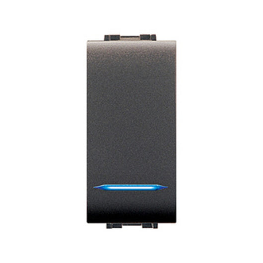 LIFE 4012 INTERRUTTORE UNIPOLARE ILLUM.LE GRIGIO- ELETTROCANALI- 12,0 pz