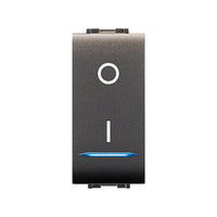 LIFE 4015 INTERRUTTORE BIPOLARE ILLUMIN.LE GRIGIO- ELETTROCANALI- 12,0 pz