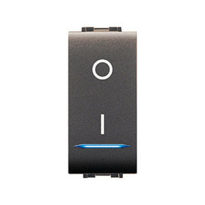 LIFE 4015 INTERRUTTORE BIPOLARE ILLUMIN.LE GRIGIO- ELETTROCANALI- 12,0 pz