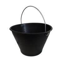 SECCHIO P/MURATORE PLAST C/ARCO NERO D 34CM 8 L- 10,0 pz