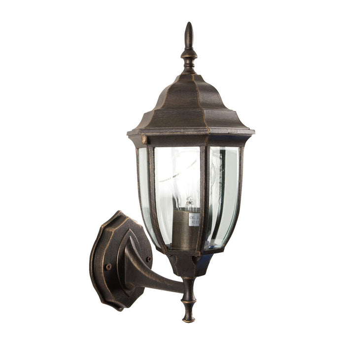 LANTERNA BOMBAY C/BRACCIO BRONZO ANTICHIZZATO- 1,0 pz