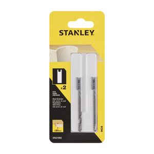 PIRANHA STANLEY STA21002 (X21043) 2 LAME LEGNO RETT.T/FINE ATT AD U- STANLEY- 1,0 confezione
