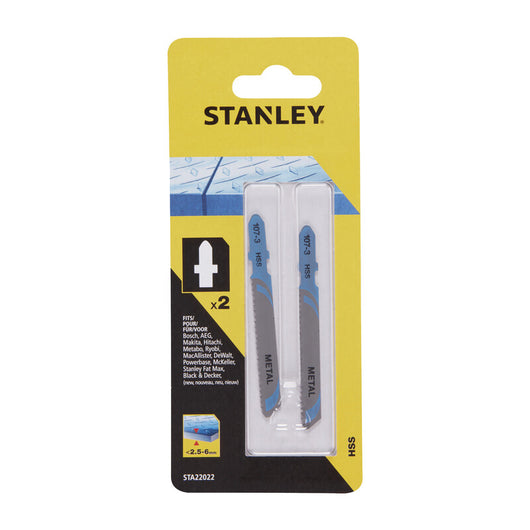 PIRANHA STANLEY STA22022 (X22023) 2 LAME METALLO T/GROSSO ATT.A T- STANLEY- 1,0 confezione