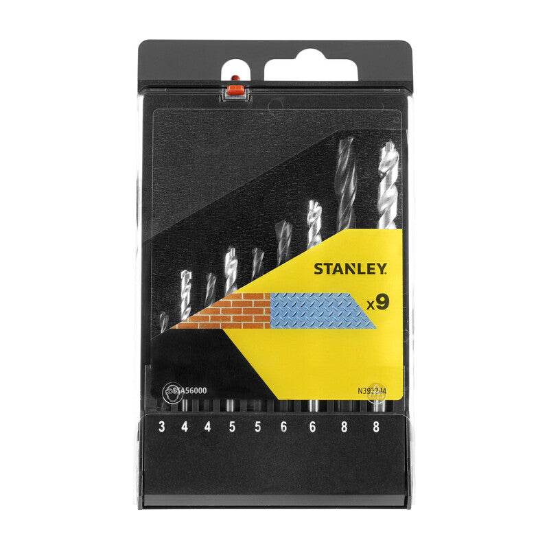 PIRANHA STANLEY STA56000 (X56000) CASSETTA 9 PUNTE 5 HSS 4 ZINC.- STANLEY- 1,0 pz